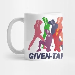 Enhypen silhouette style design in the given taken era Mug